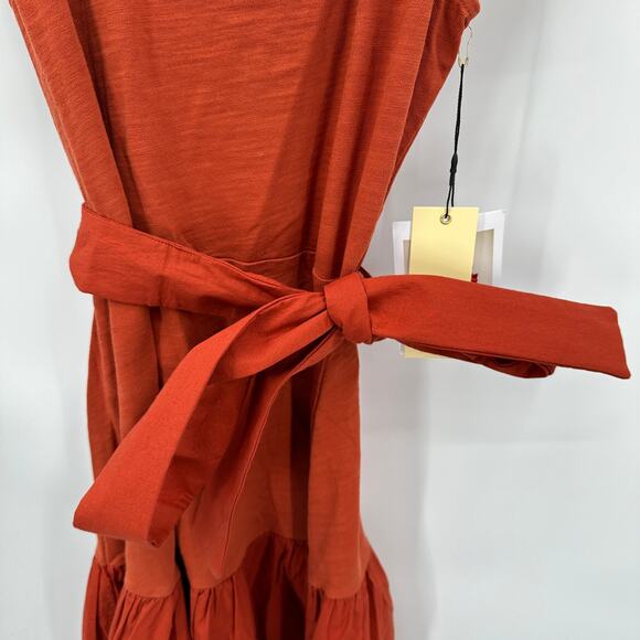 NATION LTD x Evereve NWT Everleight Dress in Cayenne // S - Picture 10 of 15